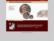 Tablet Screenshot of dimariamasonry.com